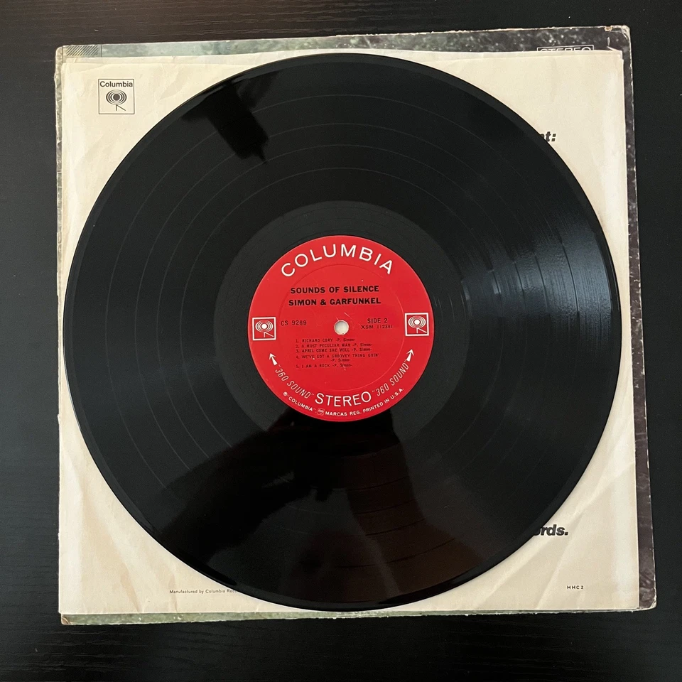 Simon & Garfunkel–Sounds of Silence–(1966, LP) Columbia–CS9269: Stereo: VG - Imagem 3 de 4