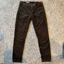 AG Adriano Goldschmied  The Stevie  Slim Straight Corduroy Pants   26 Brown