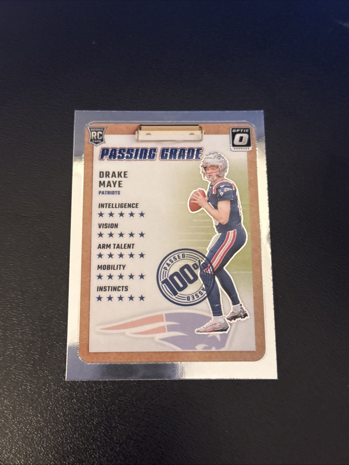 2024 Panini Donruss Optic - Passing Grade Drake Maye #4 (RC)
