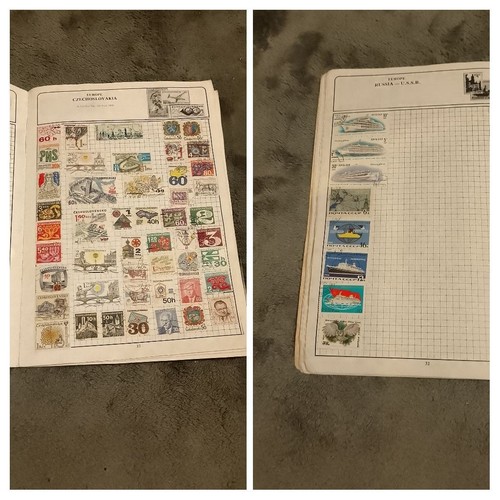 Stamp Album 37 Pages Of Unchecked Stamps Lots Empty With Hinge Marks - 第 15/20 張圖片