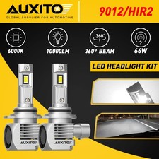 LED Bulbs Durable Car Lamps 9012 HIR2 Super Bright Headlight Hi Lo Beam AUXITO