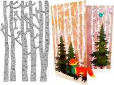 Metal Tree Leaves Cutting Dies,Stump Leaves Die Cuts Embossing Stencils Template