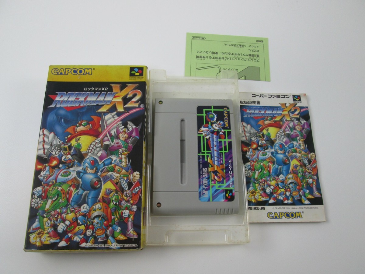 スーパーファミコン ロックマンX2 箱・説明書付 Rockman X 2 SFC Rockman X2 [SHVC-ARXJ-JPN] (Nintendo Super Famicom) - Box