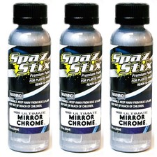 Spaz Stix SZX10000 COMBO SAVING 3x Ultimate Mirror Chrome Airbrush Paint Lexan