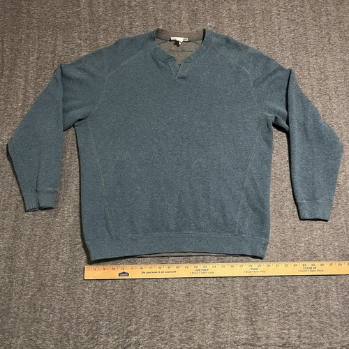 Tommy Bahama Pullover Herren L Blau Langarm 1/4 Zip Pulli Wende Freizeit - Bild 2 von 21