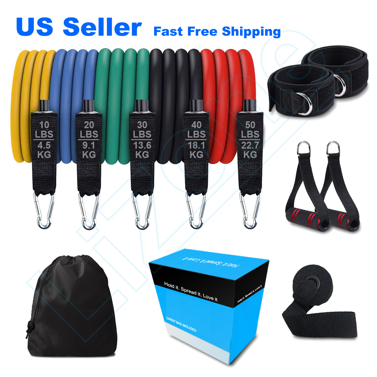 Workout Bands Resistance Band 20 Kg 35 Kg Weight Training Elastic