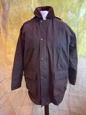 Stormafit made in England brown waxed cotton Wax Jacket. UK men's size Medium