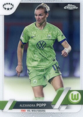 2022-23 Topps Chrome UEFA Women's ALEXANDRA POPP #65 BASE WOLFSBURG