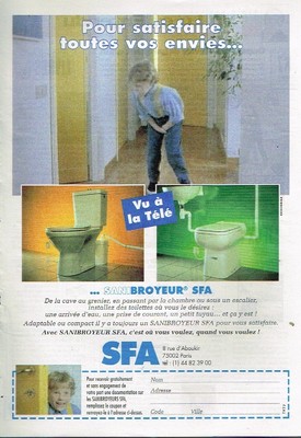 Publicité advertising 1996 Le Sanibroyeur SFA | eBay