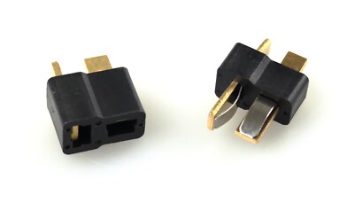 DEANS - T STECKER UND BUCHSE SCHWARZ 1 PAAR AMEWI 28200
