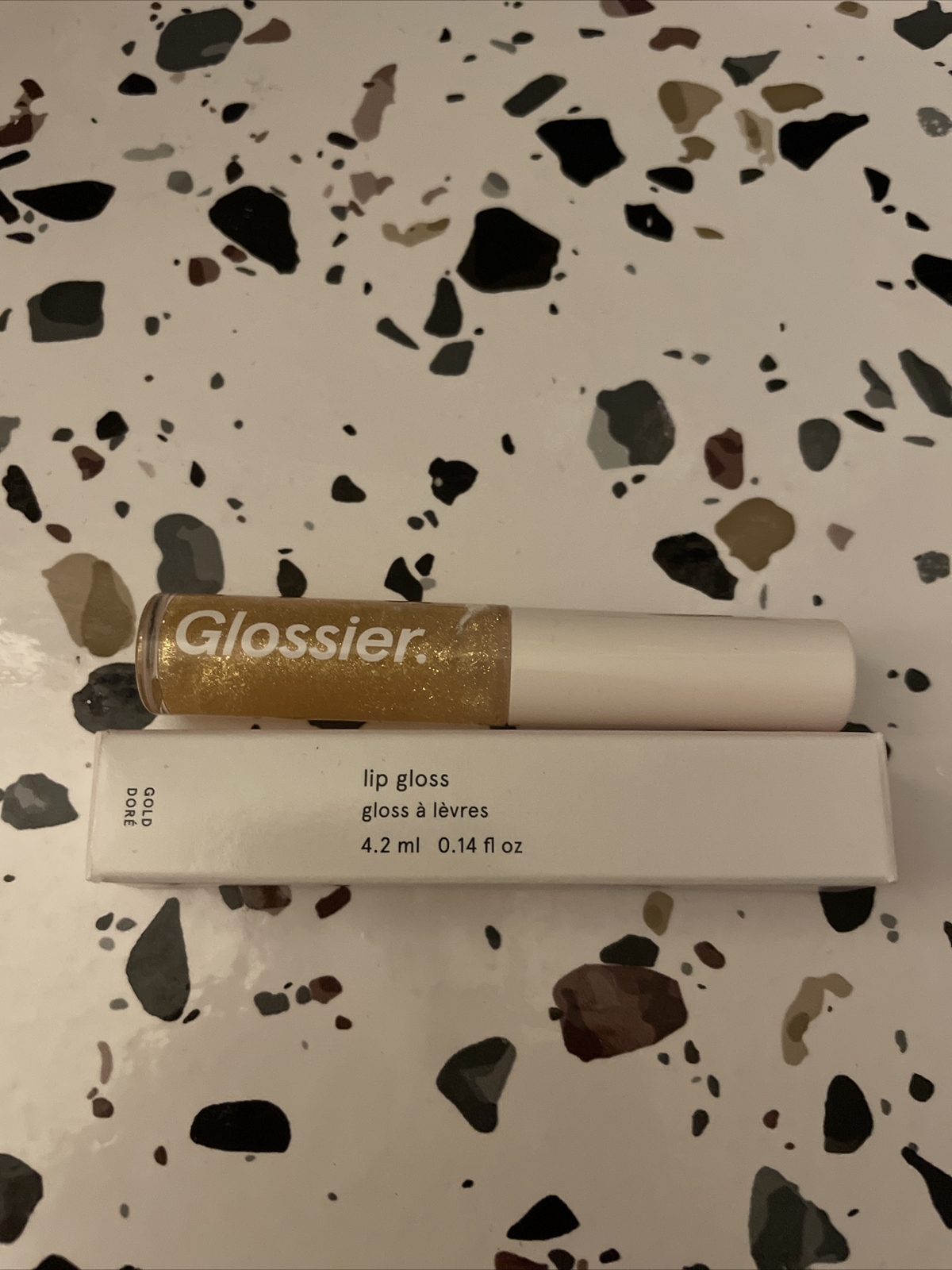 Glossier Lip Gloss Gold Dore 0.14 oz () for sale online eBay