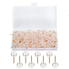 WenTao 150PCS Push Pins, Rose Gold Map Thumb Tacks, Large Size Pins Rose Gold...