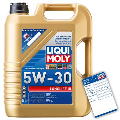 Liqui Moly 20647 Motoröl Longlife III 5W-30 5L Kanister AUDI