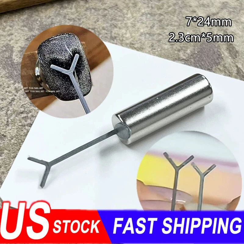 Imán de corazón de 3 piezas para esmalte de gel de ojo de gato, herramienta magnética de arte en uñas ojo de gato 2025 NUEVO Foto 2 de 4