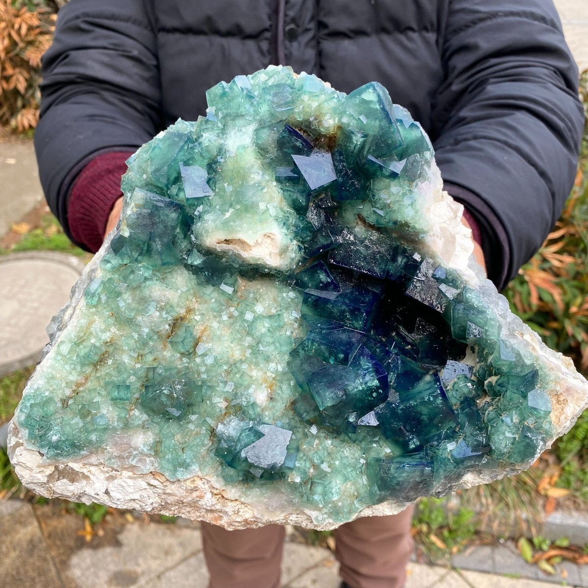 11LB Natural super beautiful green fluorite crystal mineral