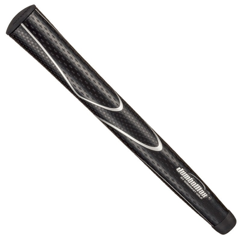 JumboMax Tour Series Golf Grips Black & Silver - Size 
