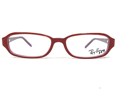 Ray-Ban Eyeglasses Frames RB5084 2216 Red Clear Purple Rectangular 51-15-135