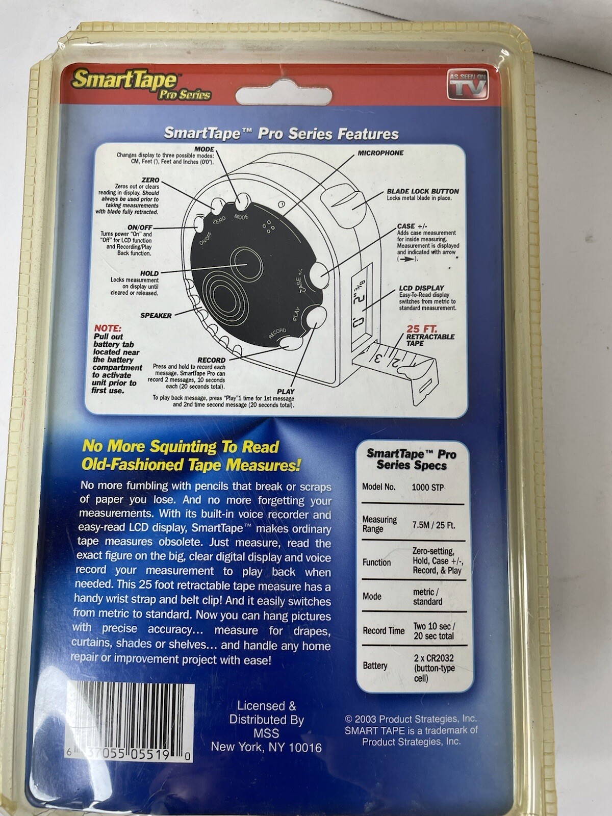 Starrett DigiTape 25' Electronic Tape Measure D125 No Battery for sale ...