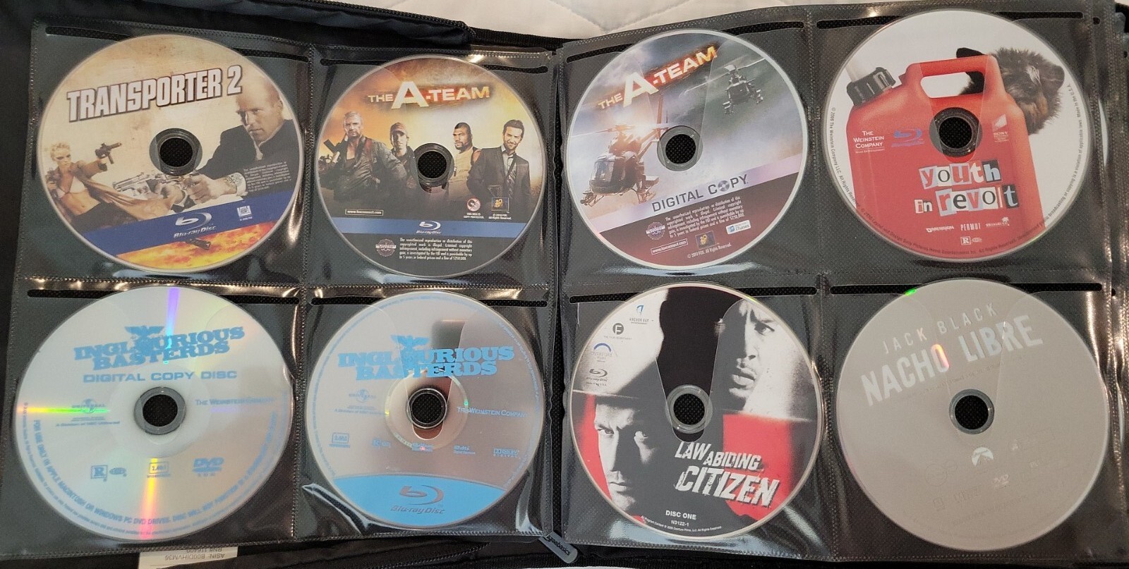 Lot of 100 Adult Loose DVDs/ Bluray Movies Drama Action Comedy In Case