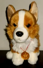 Buckingham Palace Corgi Dog Plush Royal Collection Trust Brown White 11" Puppy