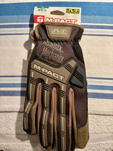 MECHANIX WEAR TACTICAL M-PACT DUTY WORK MENS GLOVES IMPACT PROTECTION BROWN