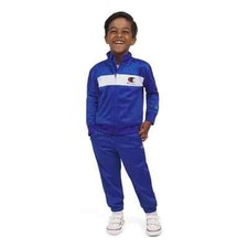 Champion Logo Blue Boys 2-Piece Track Set 2T