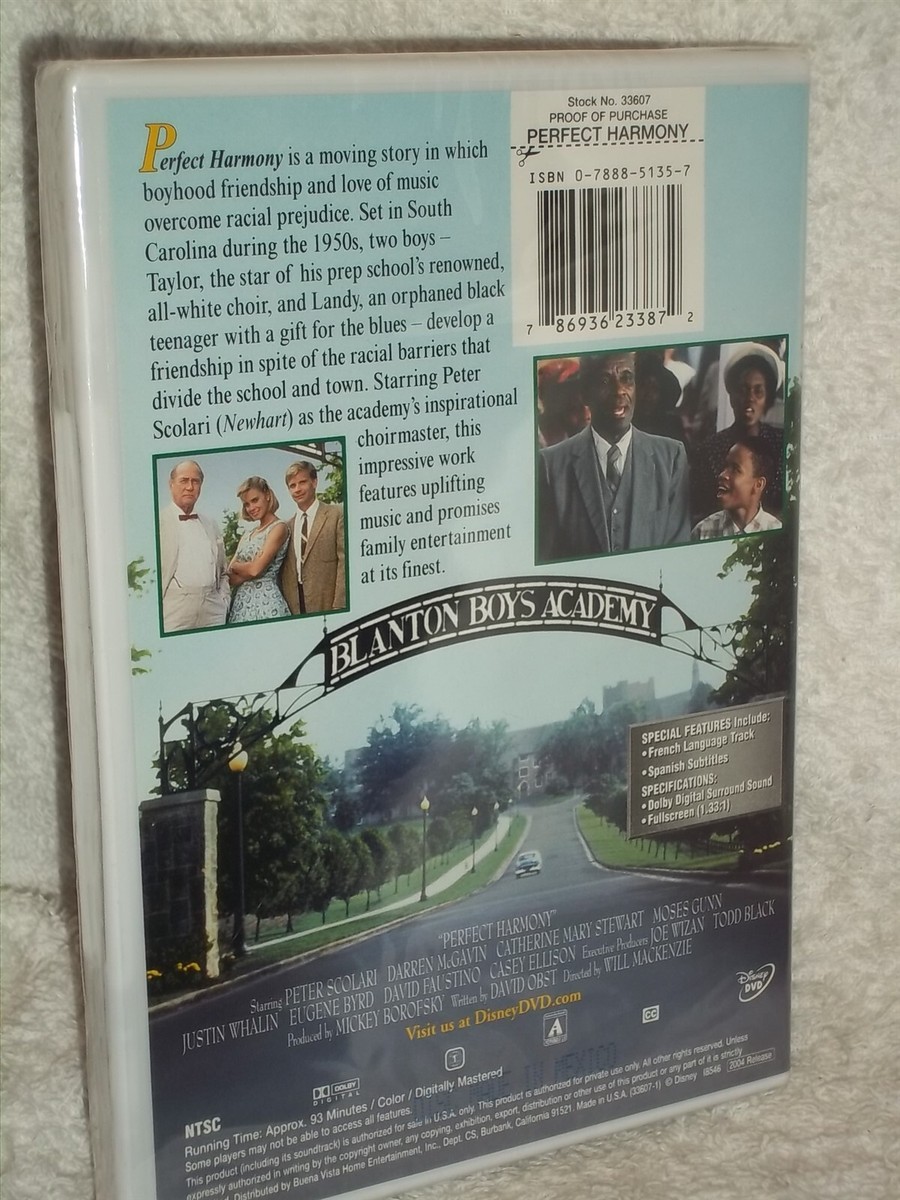 Perfect Harmony (DVD, 2004) Peter Scolari Darren McGavin Justin