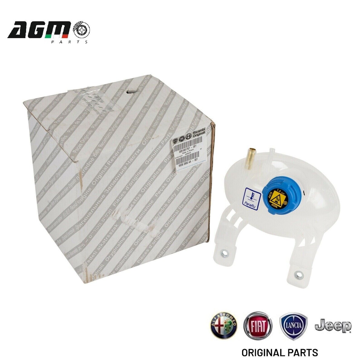 Vaschetta Serbatoio Acqua Per Radiatore FIAT 500L | Completa Di Tappo | 2 Tubi In Alto - Foto 4