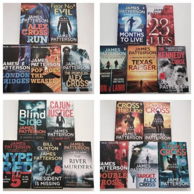 James Patterson Crime Novels Alex Cross WMC Private etc Bundles of 5 books
