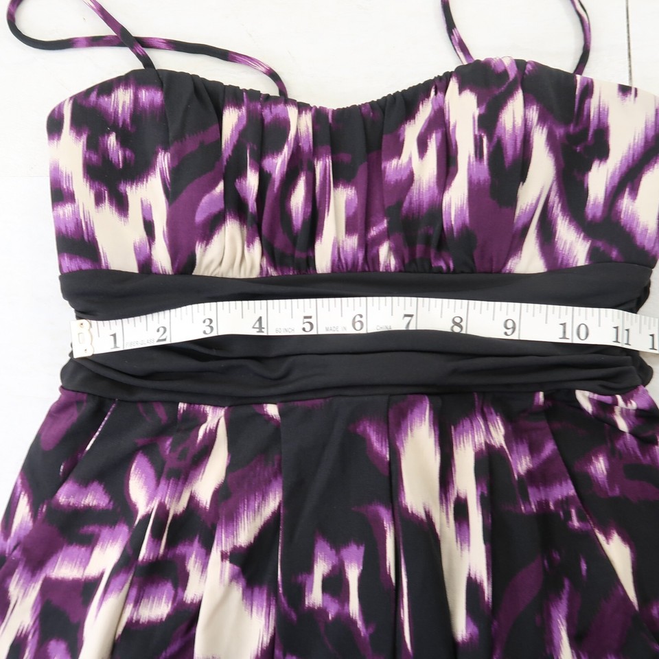 City Triangles Sleeveless Purple Black Fit Flare Dress Size Small eBay