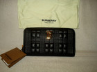 100% AUTHENTIC NEW BURBERRY LOLA QUILTED BLACK LEATHER CONTINENTAL WALLET — photo 2