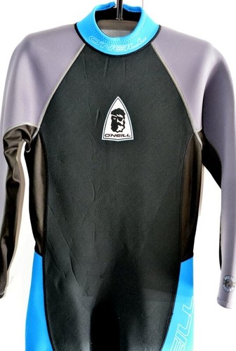 O'NEILL 2mm DIVE WETSUIT, STYLE 7051, MENS SIZE LS, MADE IN USA, BLK, BLU & GRY - Picture 6 of 12
