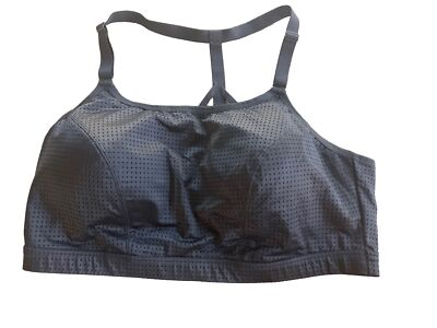 #ad #ad LIVI Active Black No Wire Removable Pads Sport Bra Lane Bryant Size 20 NWOT $12.39