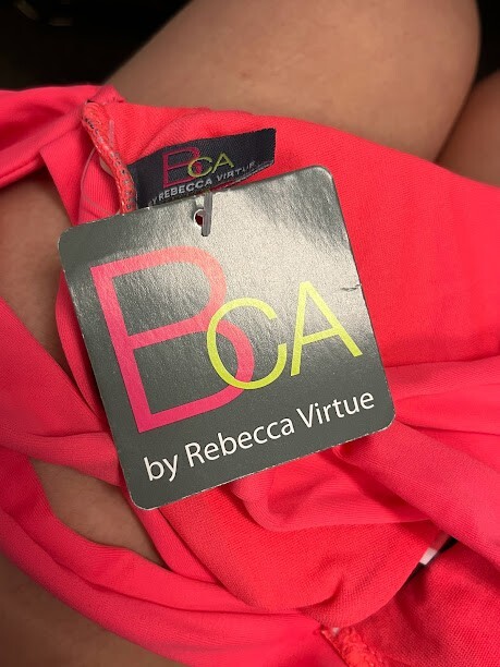 BCA Women's Multicolor patterned bathing suit top… - image 3