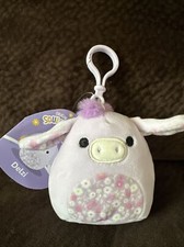 NWT Delzi the Donkey 2023 Easter Release Squishmallows 3 Clip