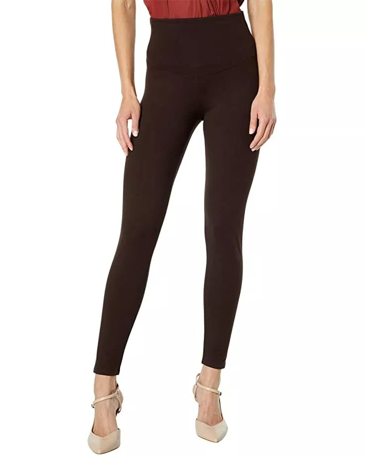 Yummie Women's Rachel Compact Cotton Blend Shaping Legging, Brown M