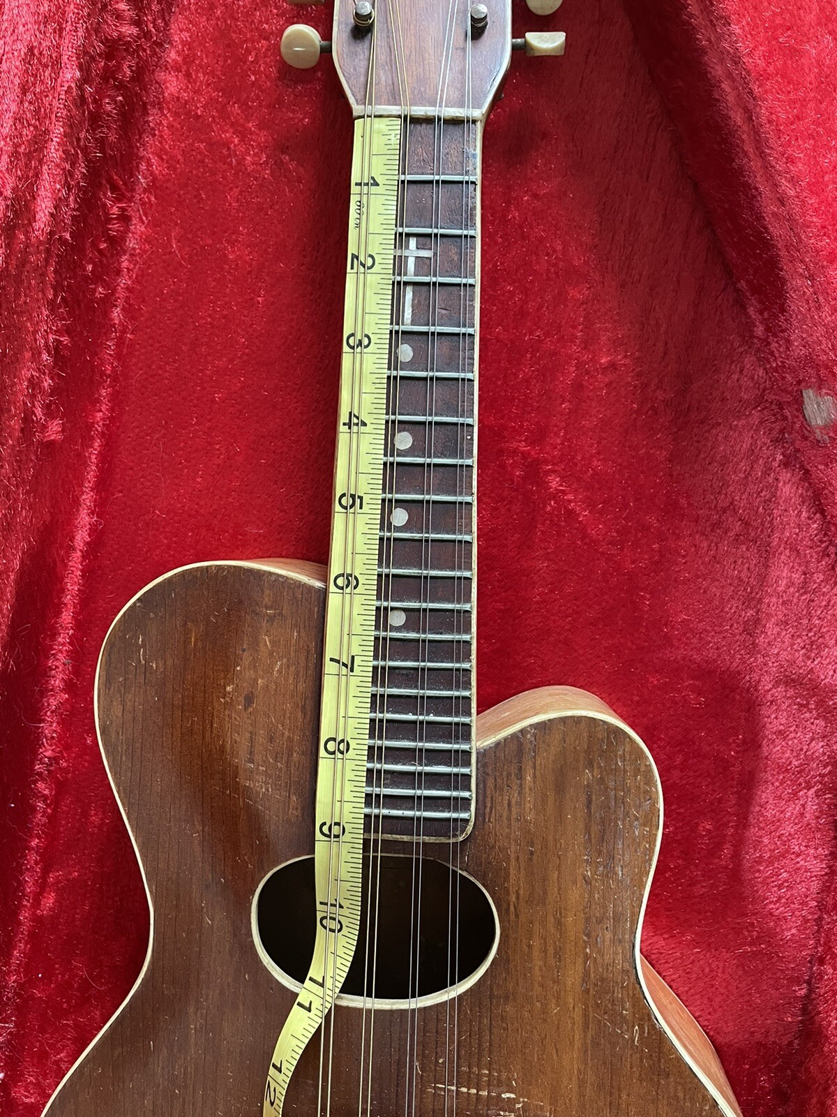 Handmade Garage Build Carved Top Mandolin Super Wide Nut / String