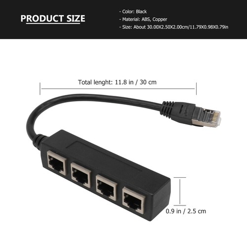Home Office Cable Distributor 4- Slot Cable Splitter Network Splitter - 第 9/12 張圖片