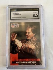 1991 pro set 126 bill belichick CGS 8.5