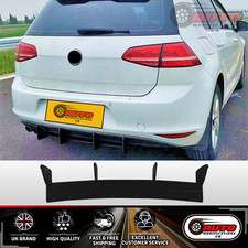 VW Golf MK7 TSI TDI Rear Shark Fin Diffuser Spoiler Body Kit Blade Style 2013-16