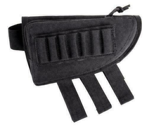 Tactical Shotgun Rifle Shell Butt Stock Ammo Holder Pouch Bag Cheek Pad Hunting - Picture 11 of 20