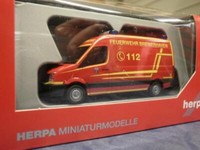 Herpa Vw Crafter Kasten Feuerwehr Bremerhaven
