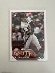 Patrick Bailey San Francisco Giants 2023 Topps Update Rookie Card RC #US8