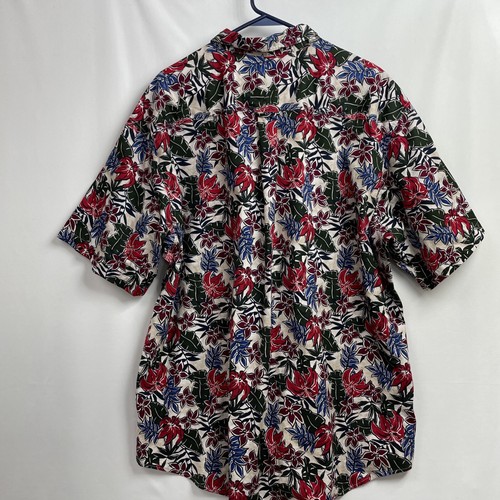 Trader Bay Shirt Men's 2XL Short Sleeve Tropical Floral 100% Cotton - Picture 6 of 10