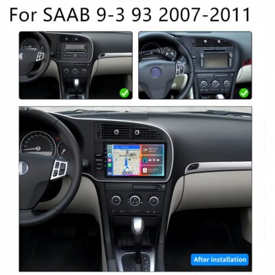 Upgraded Car Radio w/Cam for SAAB 9-3 2007-2011
