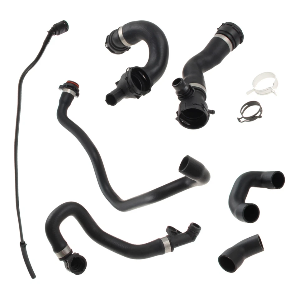 Juego de tubos de manguera de agua refrigerante radiador (7 mangueras) para BMW 128i 328i 328xi 07-13 Foto 3 de 4