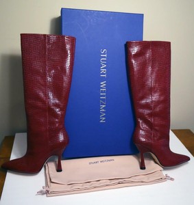 stuart weitzman croc boots