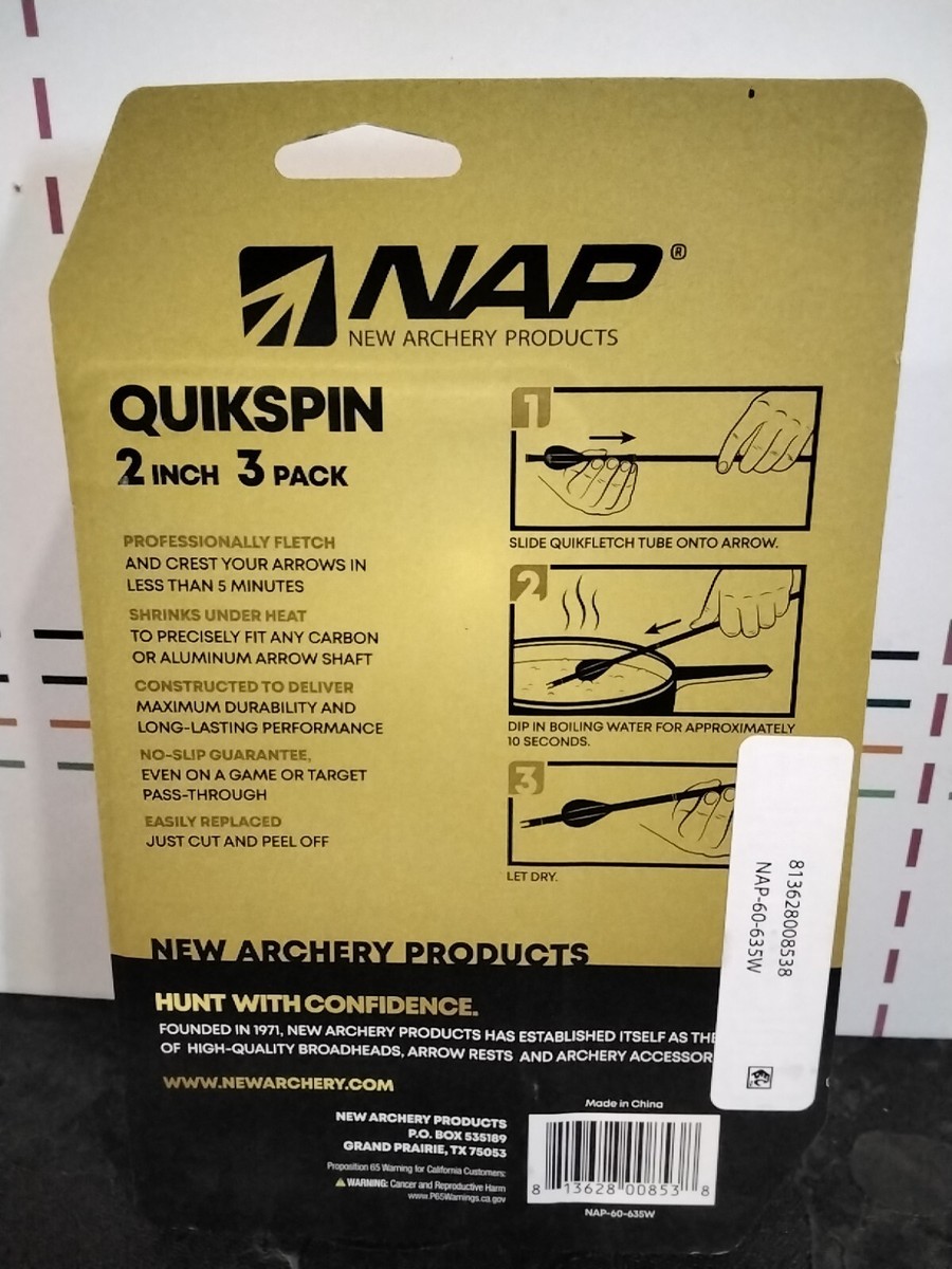 Plumes plastiques Quickfletch Blazer NAP - STAR Archerie Spécialiste Tir à l'arc