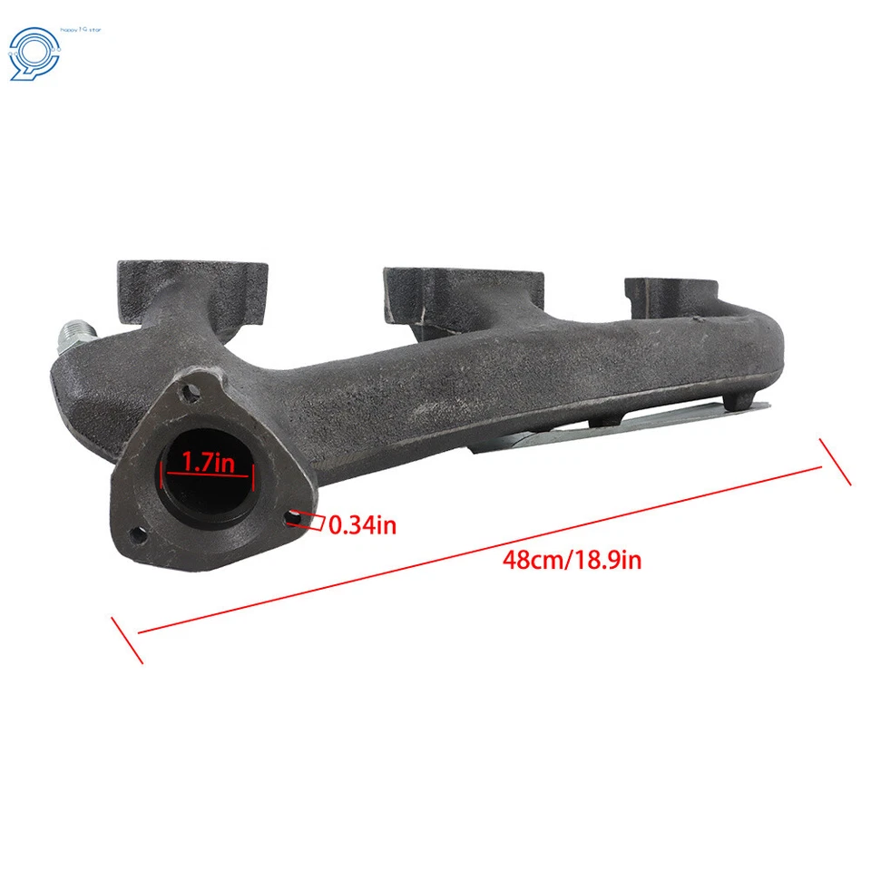 Exhaust Manifold w/ Gasket For Chevrolet Express 2500 & GMC Savana 1500 96-02 - Изображение 2 из 4