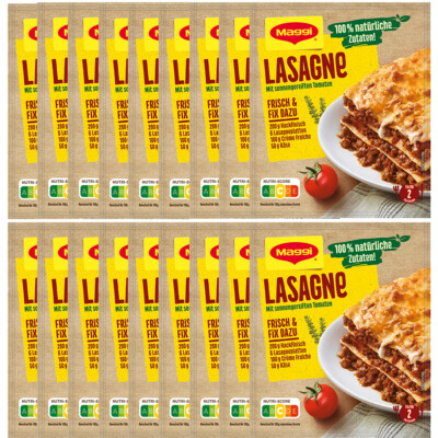 Maggi Fix für Lasagne würzige tomatige Zutaten  30 g 18er Pack